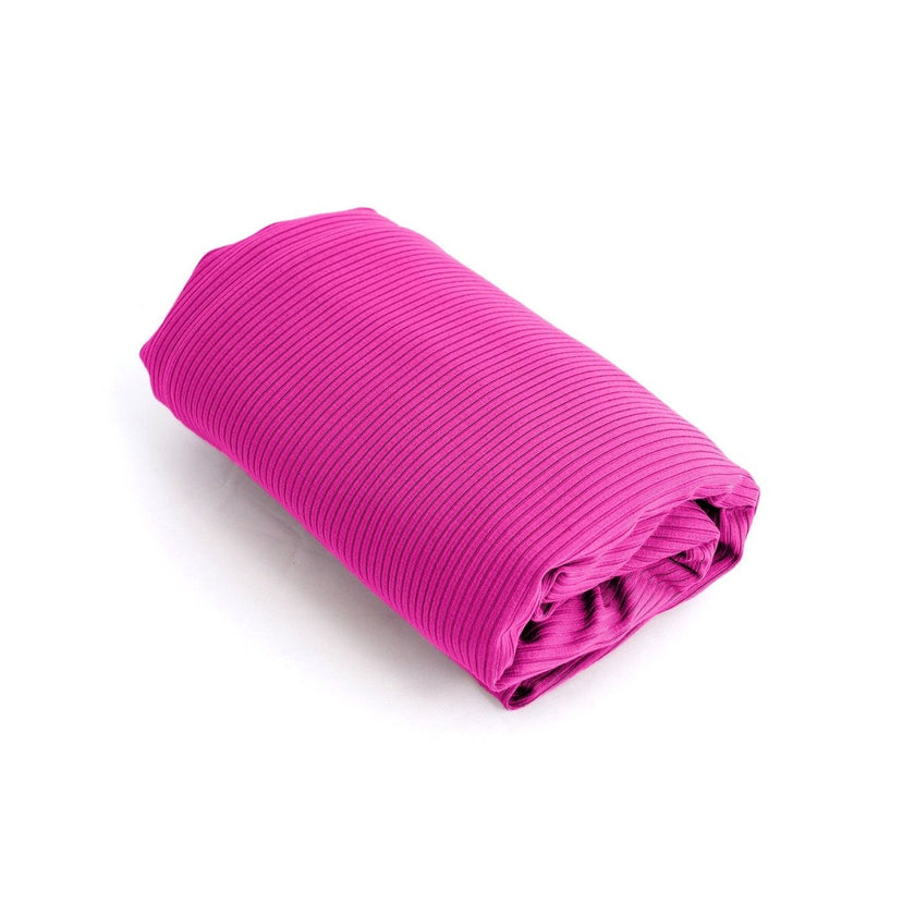 Ribbed Knit | Bamboo - Fuchsia - Fabric + Flow Textile Co.