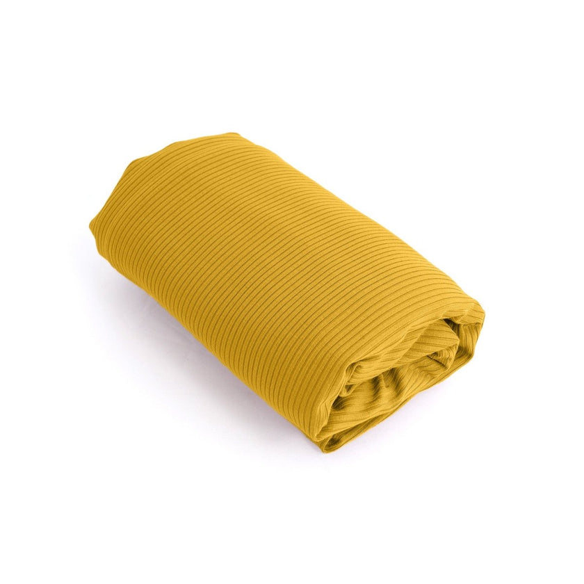 Ribbed Knit | Bamboo - Mustard - Fabric + Flow Textile Co.
