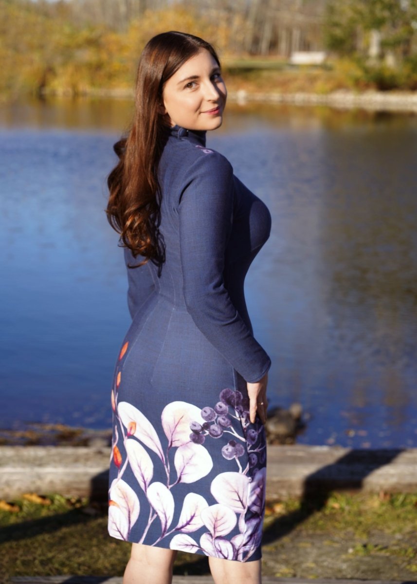 Ribbed | Navy Border R7 - 11 - Fabric + Flow Textile Co.