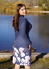 Ribbed | Navy Border R7 - 11 - Fabric + Flow Textile Co.