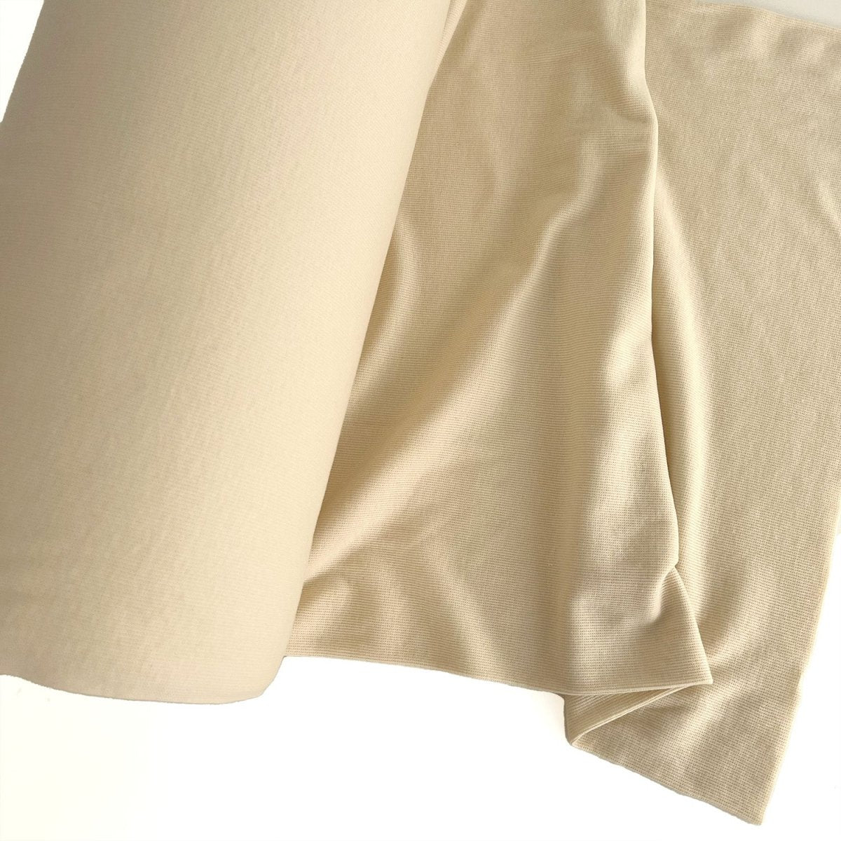Ribbing Tubular | Bamboo - Cream - Fabric + Flow Textile Co.