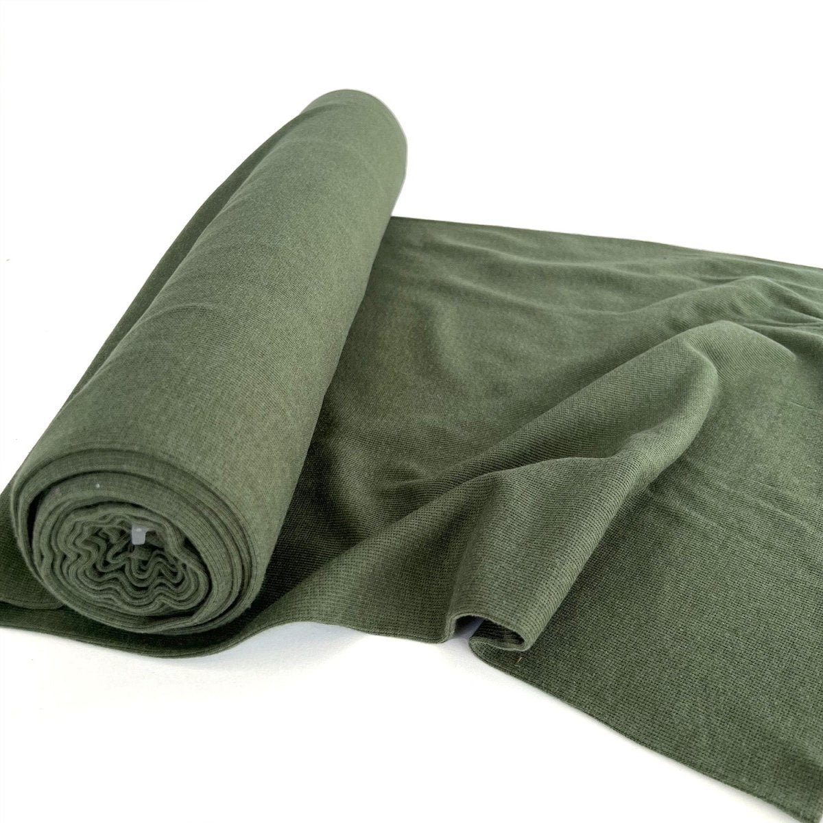 Ribbing Tubular | Bamboo - Moss Green - Fabric + Flow Textile Co.