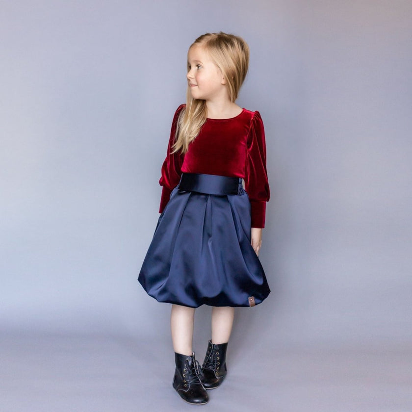 Satin | Navy - Fabric + Flow Textile Co.