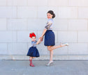 Satin | Navy - Fabric + Flow Textile Co.