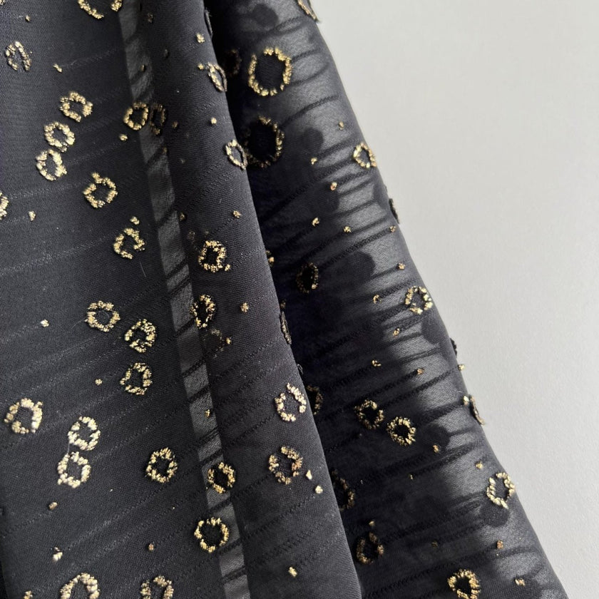 Sheer | Gold Flecks - Fabric + Flow Textile Co.