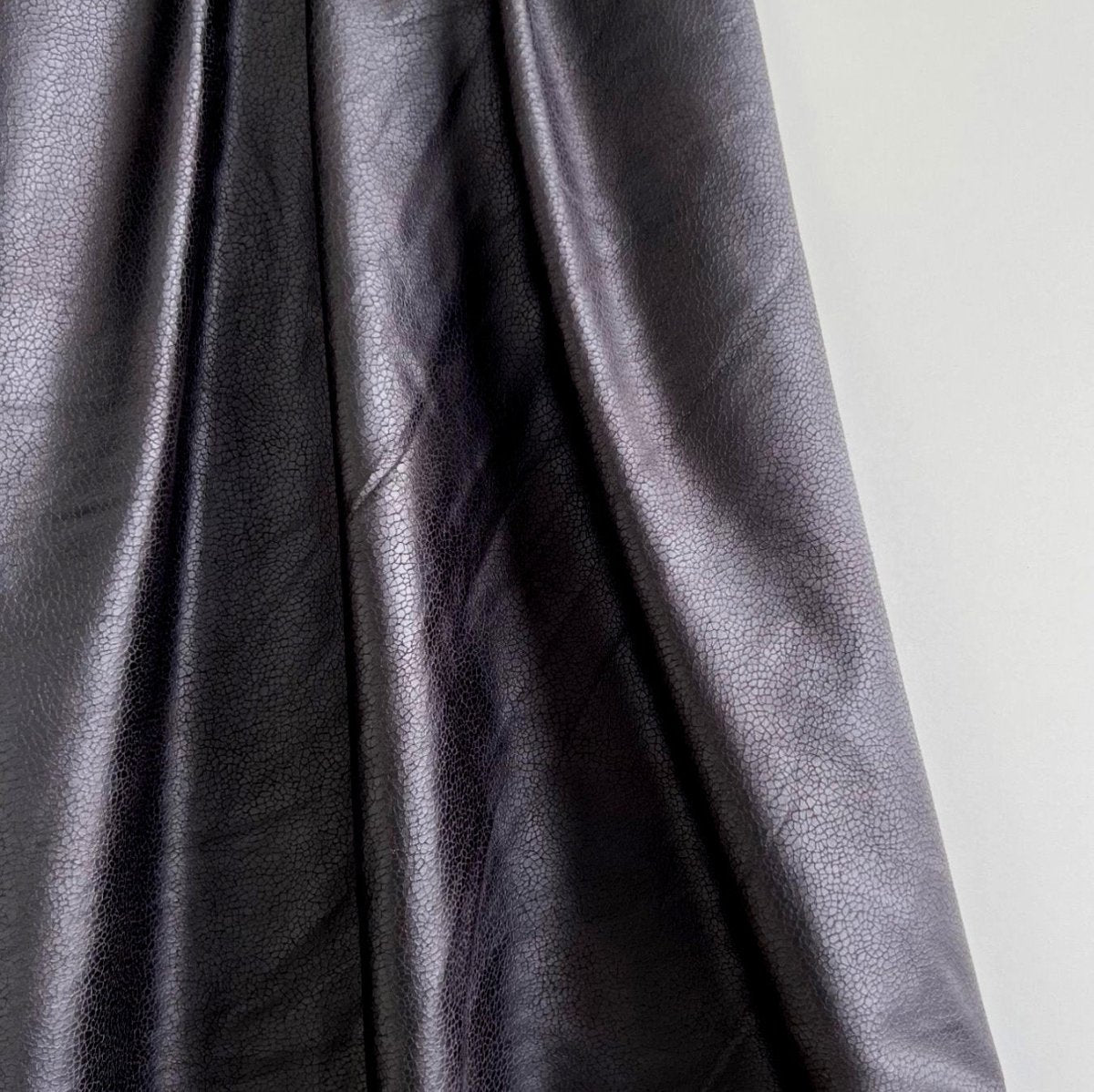 Sueded Faux Leather | Black - Fabric + Flow Textile Co.
