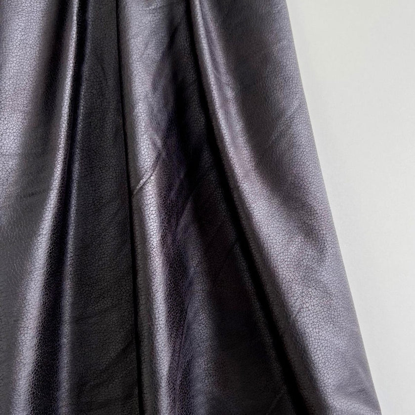 Sueded Faux Leather | Black - Fabric + Flow Textile Co.