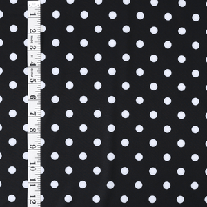 Swim Basic Dots | Black Polka Dots - Fabric + Flow Textile Co.