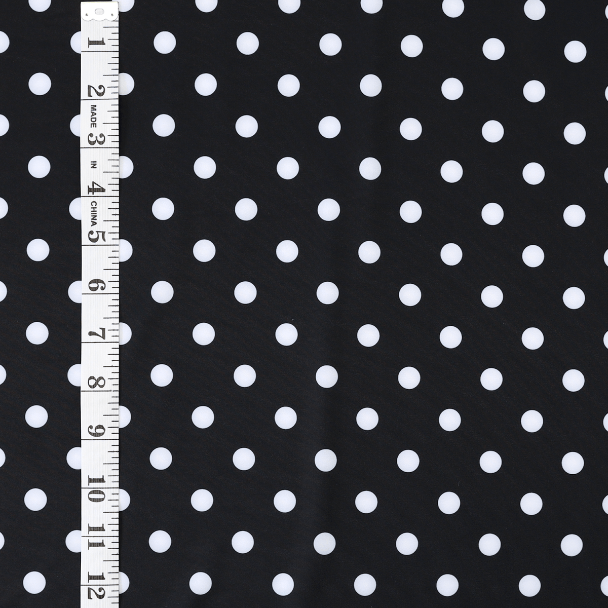 Swim Basic Dots | Black Polka Dots - Fabric + Flow Textile Co.