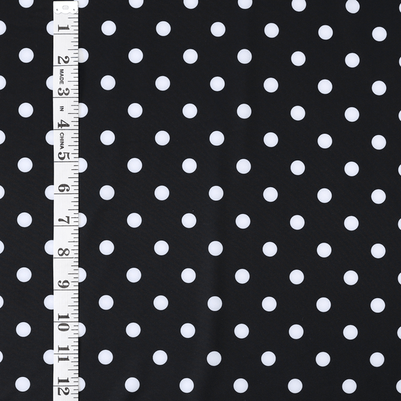 Swim Basic Dots | Black Polka Dots - Fabric + Flow Textile Co.