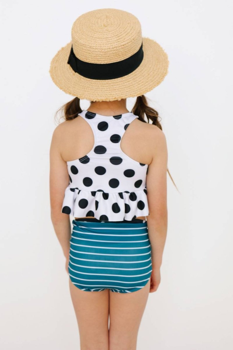 Swim Basic Dots | White Polka Dot - Fabric + Flow Textile Co.
