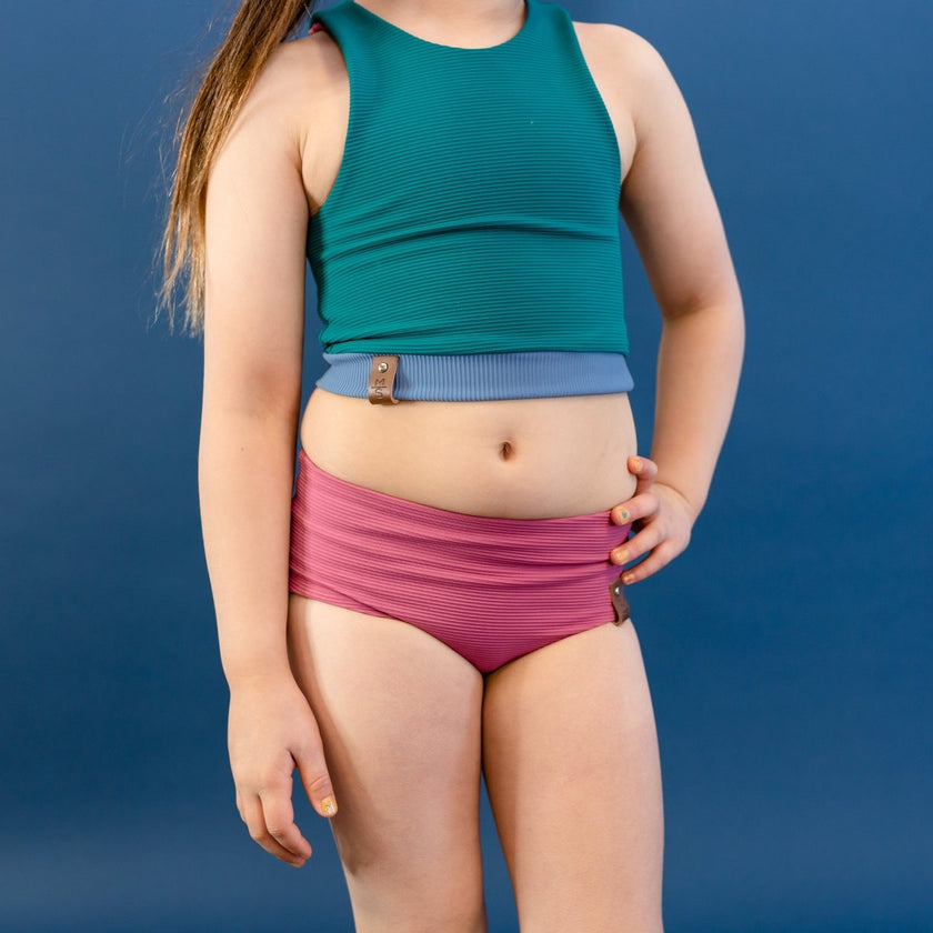 Swim Basic Rib | Arctic Blue - Fabric + Flow Textile Co.