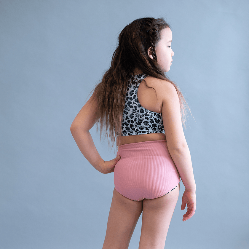 Swim Basic Rib | Flamingo - Fabric + Flow Textile Co.