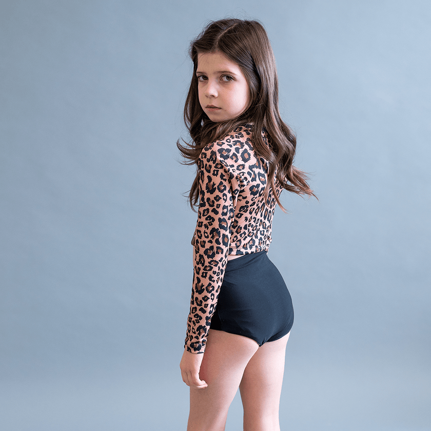 Swim Basic Solid | Jet Black - Fabric + Flow Textile Co.