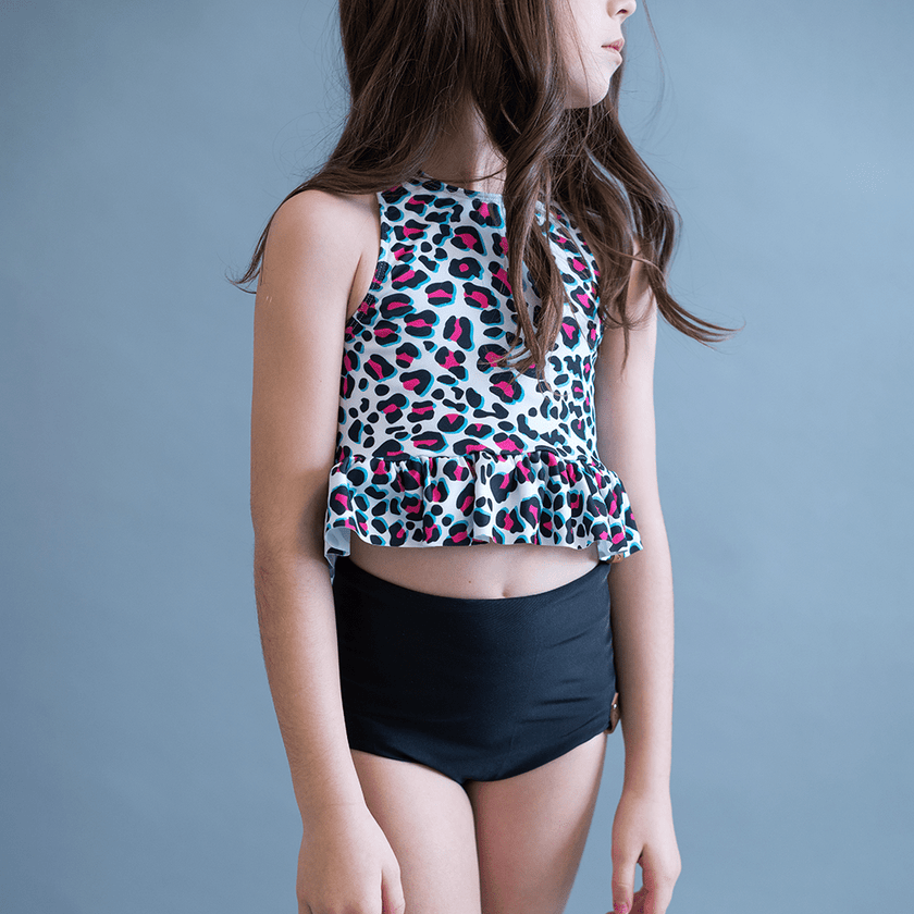 Swim Basic Solid | Jet Black - Fabric + Flow Textile Co.