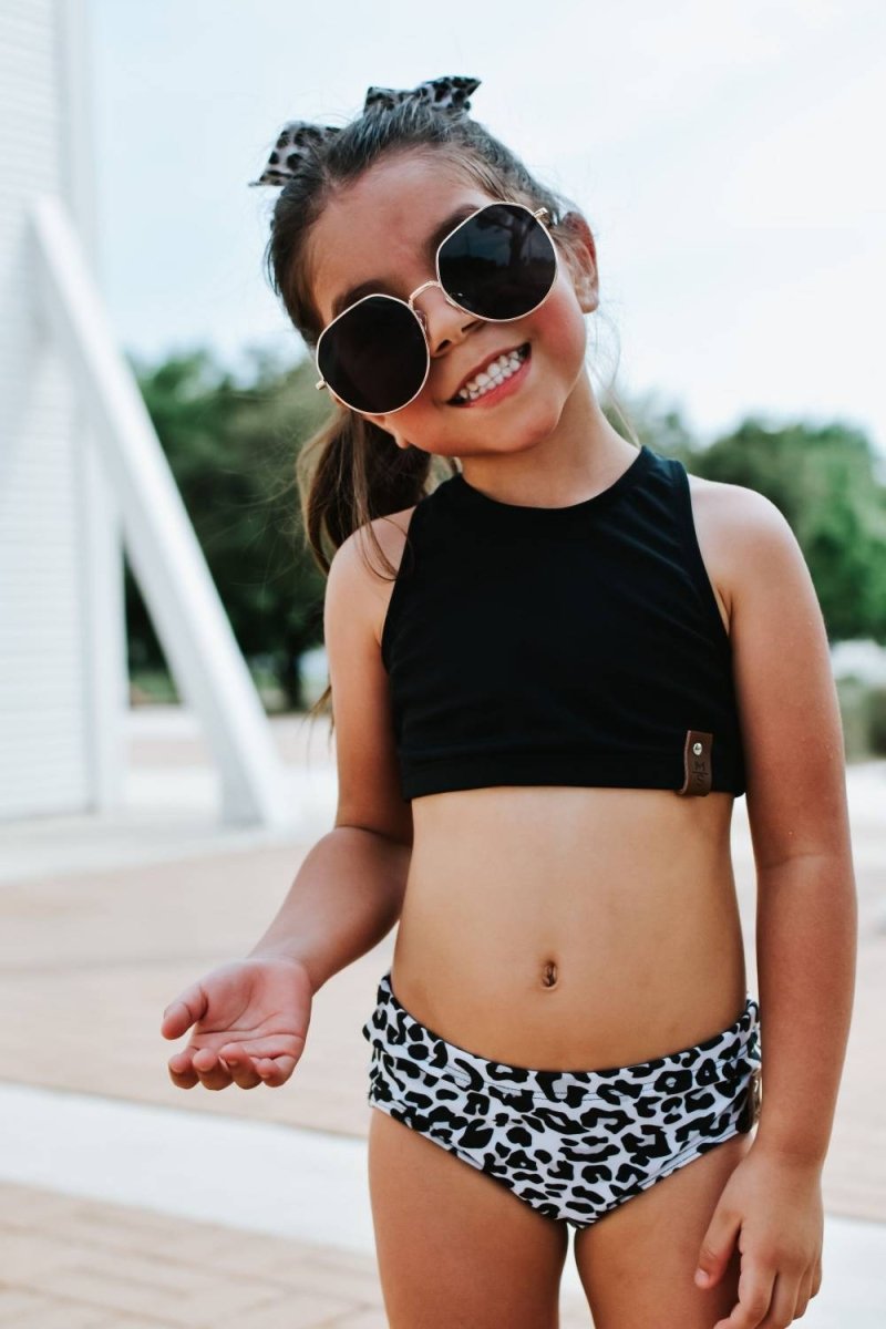 Swim Basic Solid | Jet Black - Fabric + Flow Textile Co.