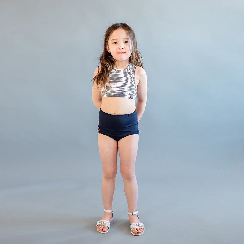 Swim Basic Solid | Navy - Fabric + Flow Textile Co.