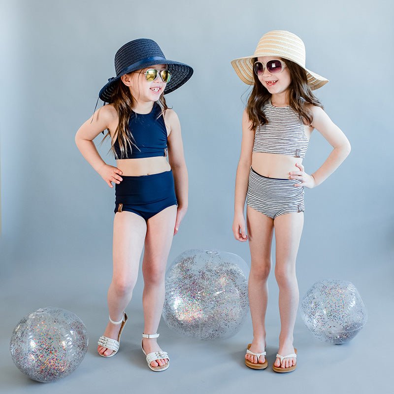 Swim Basic Solid | Navy - Fabric + Flow Textile Co.