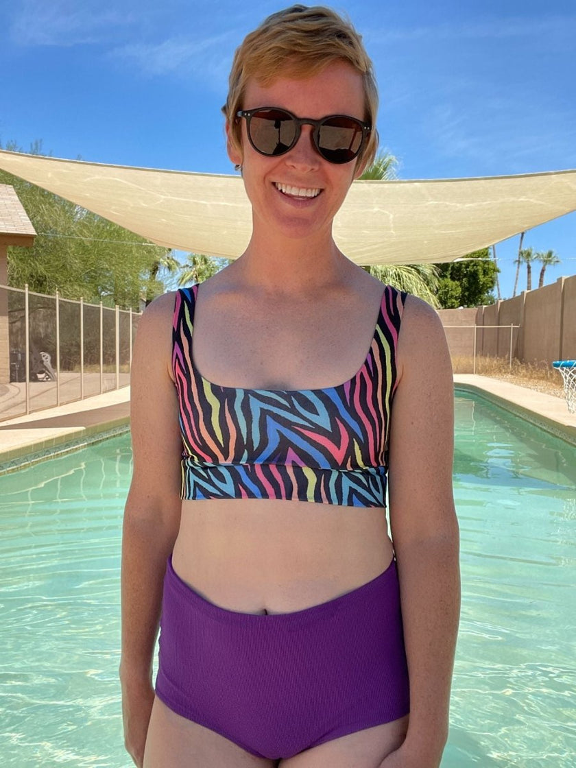 Swim Basic Solid | Purple - Fabric + Flow Textile Co.