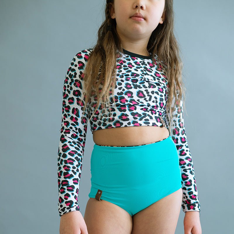 Swim Basic Solid | Teal - Fabric + Flow Textile Co.