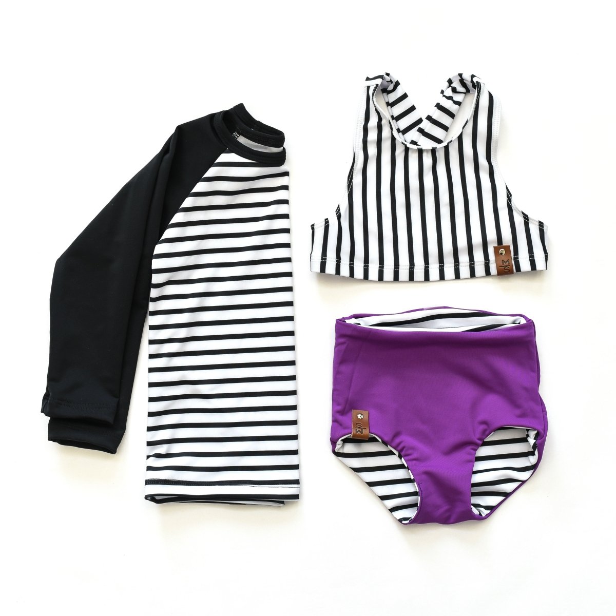 Swim Basic Stripes | 5mm Black Stripe - Fabric + Flow Textile Co.