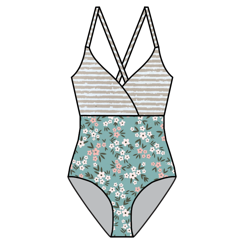 Swim Basic Stripes | Beach 5mm Stripe - Fabric + Flow Textile Co.