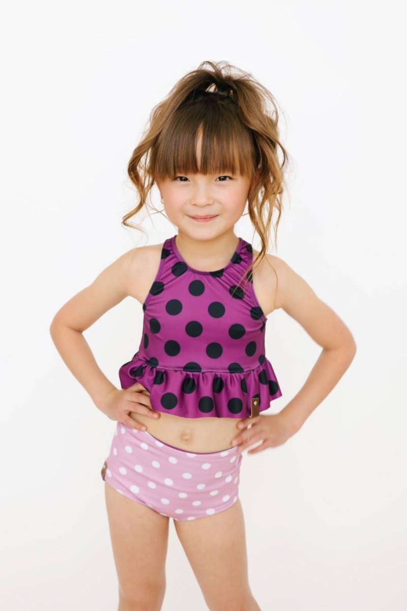 Swim Basic Stripes | Berry Stripe - Fabric + Flow Textile Co.