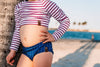 Swim Basic Stripes | Berry Stripe - Fabric + Flow Textile Co.