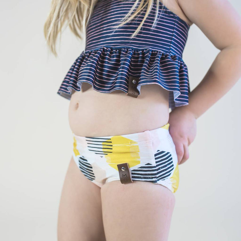 Swim Basic Stripes | Nautical Micro Stripe - Fabric + Flow Textile Co.