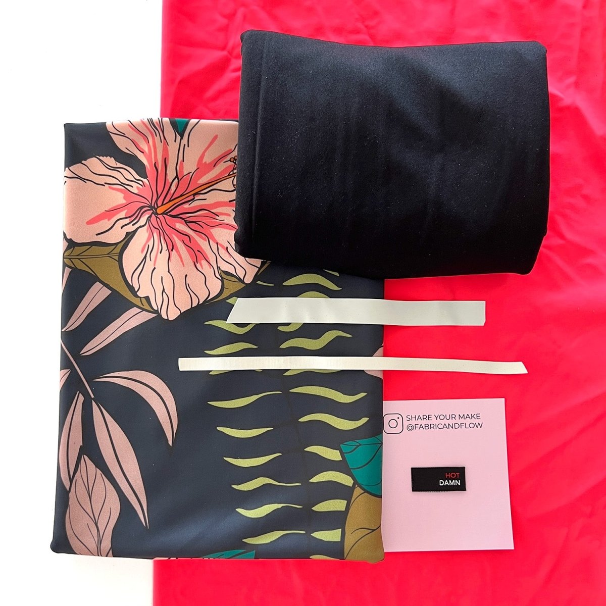 Swim Kit | Exotic Beauty + Electric Coral - Fabric + Flow Textile Co.
