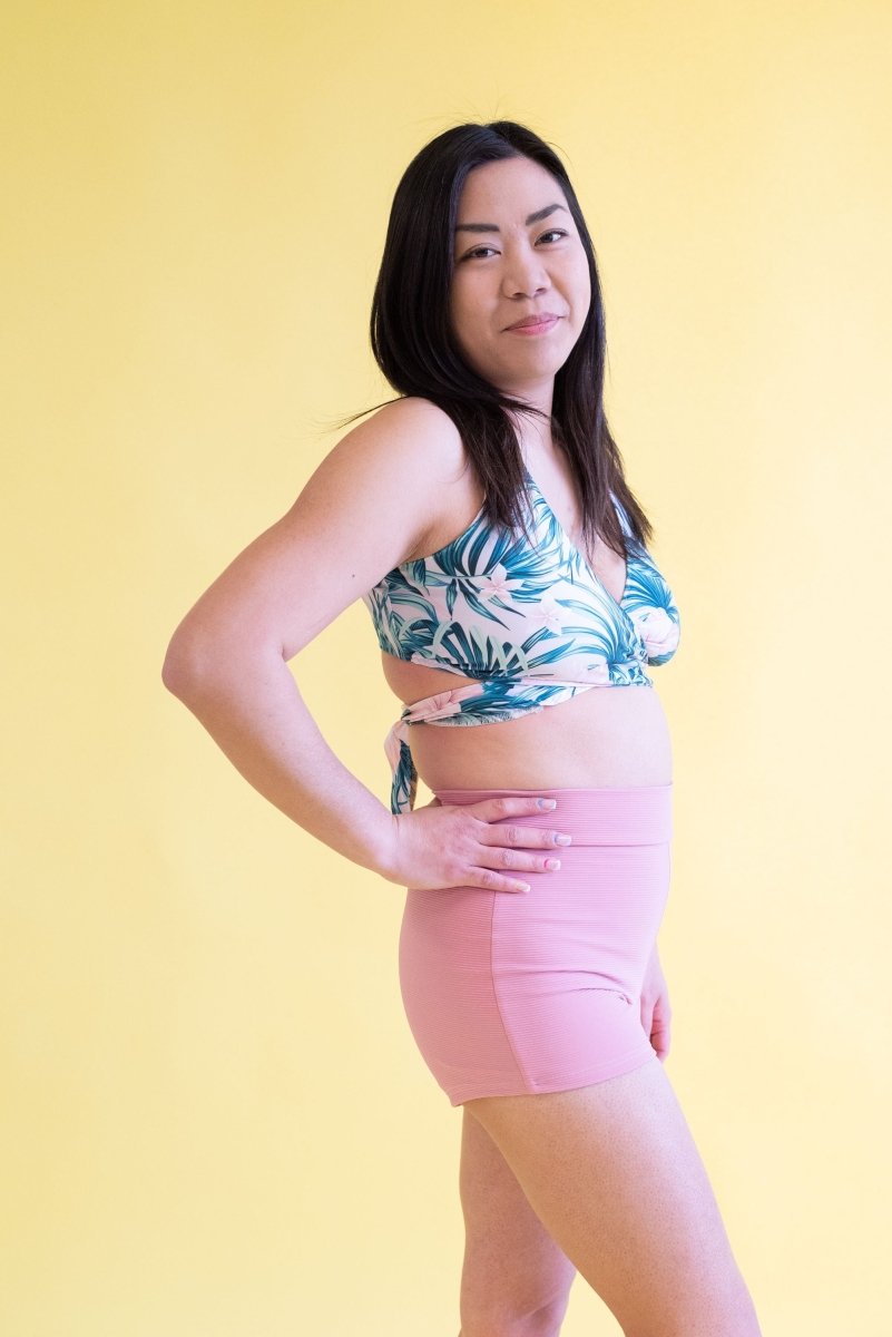 Swim Kit | Hibiscus Palm + Peony Pink - Fabric + Flow Textile Co.
