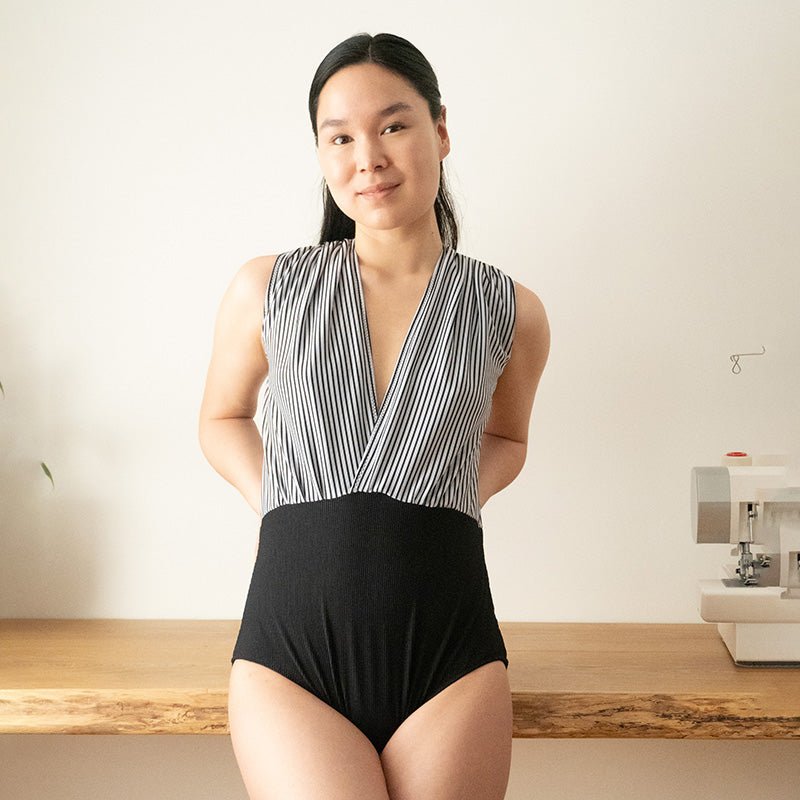 Swim Kit | Monochrome Stripe - Fabric + Flow Textile Co.