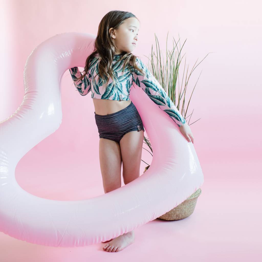 Swim Print | Pink Palms - Fabric + Flow Textile Co.