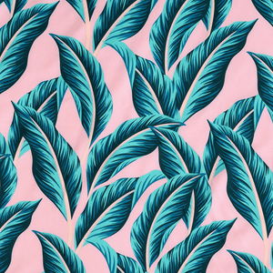 Swim Print | Pink Palms - Fabric + Flow Textile Co.