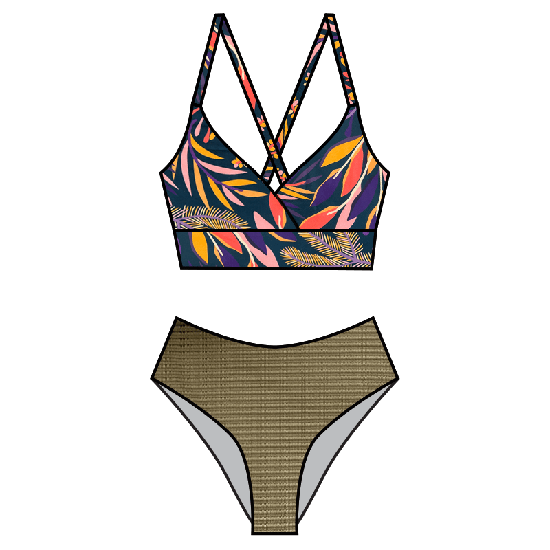 Swim Print | Royal Botanical - Fabric + Flow Textile Co.