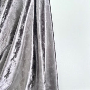 Velvet Crushed | Silver - Fabric + Flow Textile Co.
