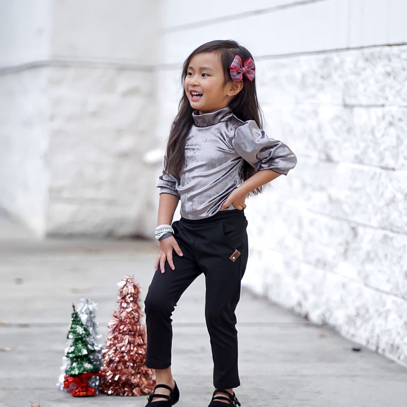 Velvet Crushed | Silver - Fabric + Flow Textile Co.