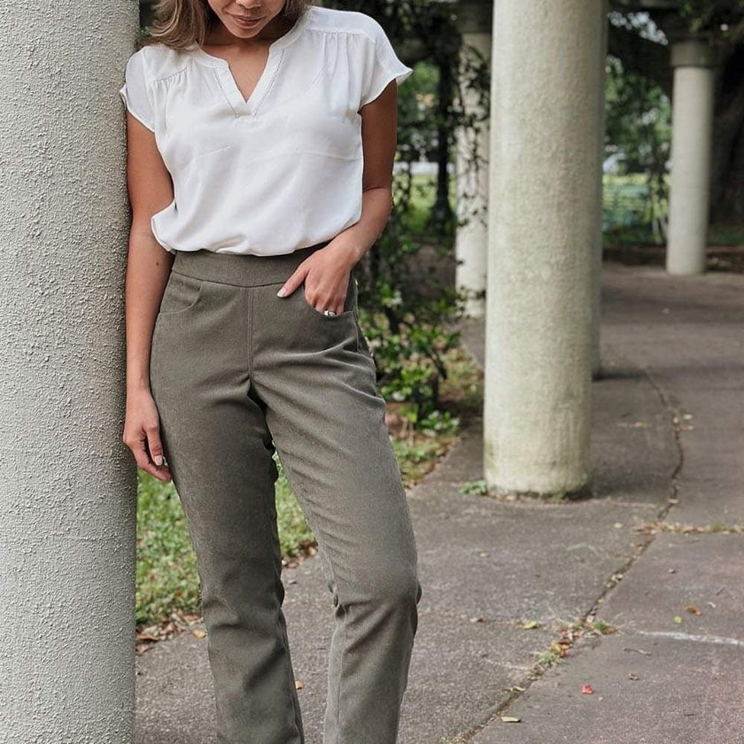 Woven Twill Brushed | Olive - Fabric + Flow Textile Co.