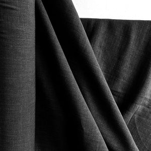 Woven | Viscose + Linen - Black - Fabric + Flow Textile Co.