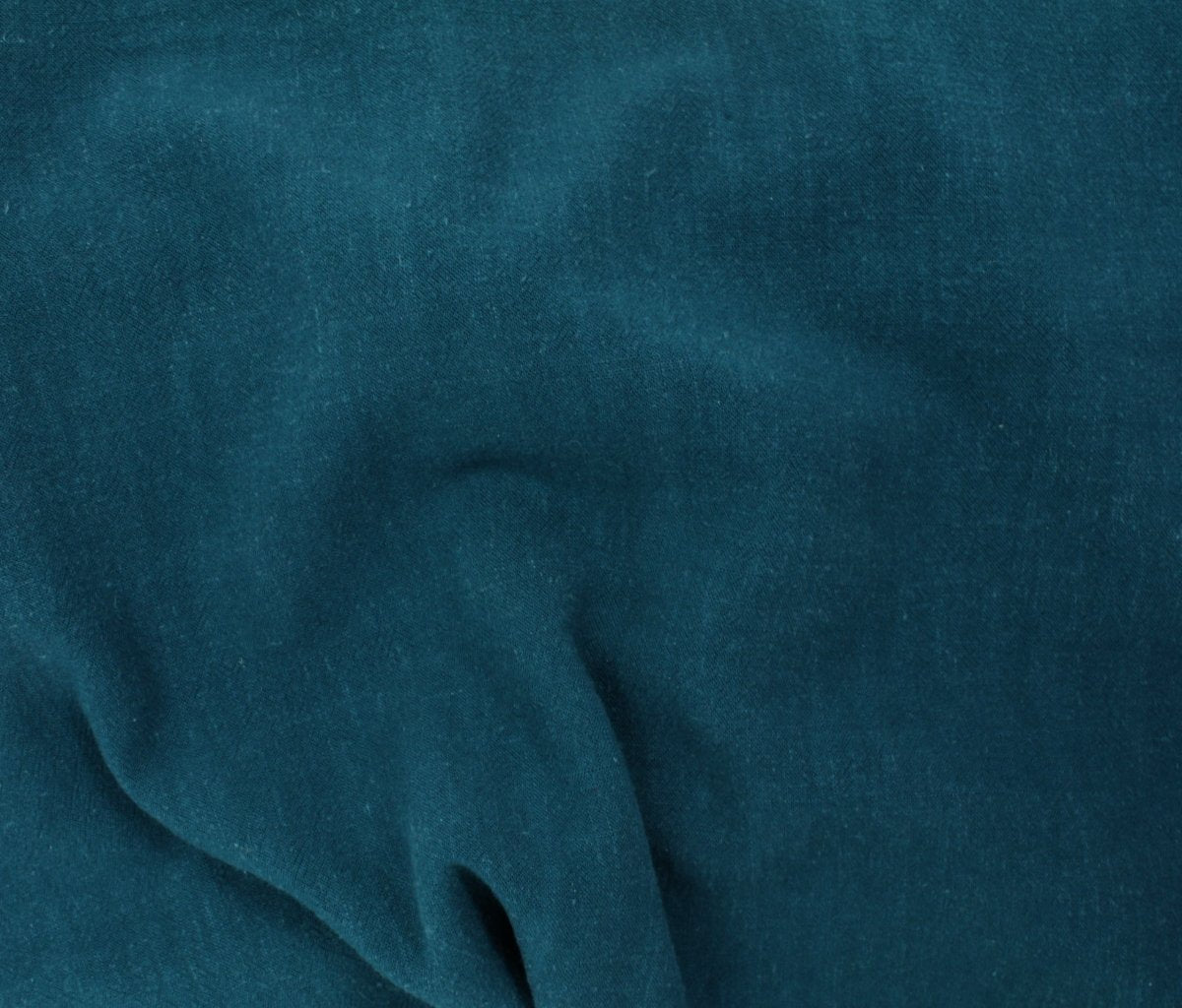 Woven | Viscose + Linen - Dark Teal - Fabric + Flow Textile Co.