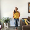 Woven | Viscose + Linen - Mustard - Fabric + Flow Textile Co.