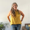Woven | Viscose + Linen - Mustard - Fabric + Flow Textile Co.