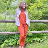 Woven | Viscose + Linen - Rust - Fabric + Flow Textile Co.