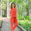 Woven | Viscose + Linen - Rust - Fabric + Flow Textile Co.