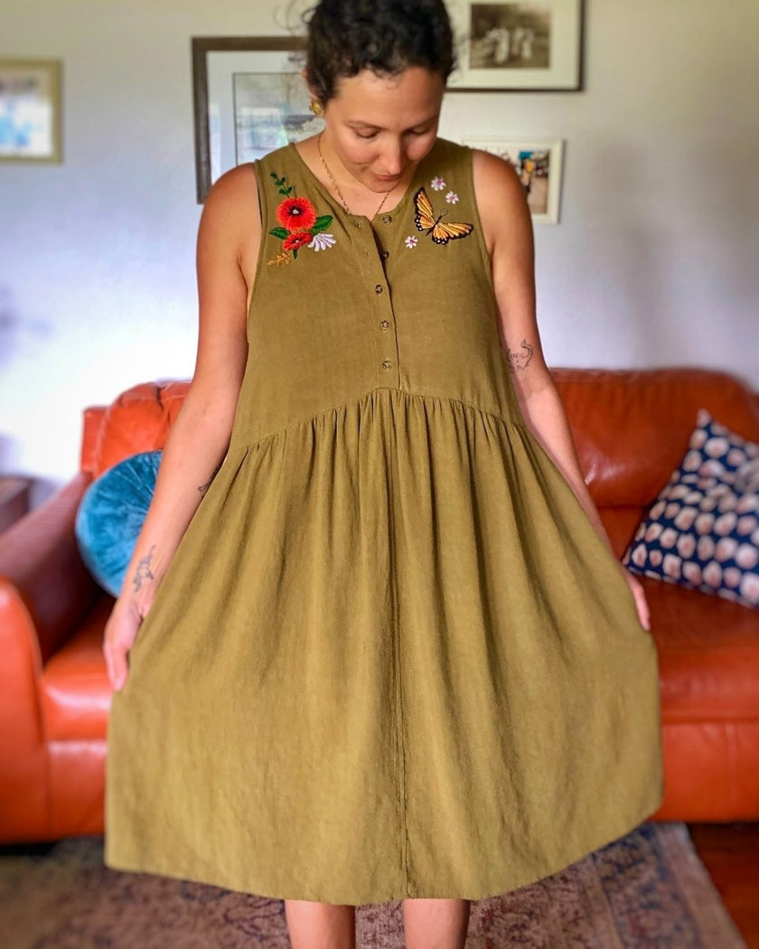 Woven | Viscose + Linen - Seaweed - Fabric + Flow Textile Co.